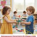 MAPDTWO 36 Packs Space Valentines Day Cards - Kids Valentines Cards for School Classroom Party Favors - Space Astronaut for Kids, 3.7''x 5.6'' Mason Jar Greeting Card Exchange (Candy Not Included)