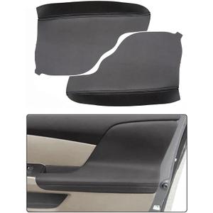 FZJDSD 2pcs Black Auto Door Panel Armrest Cover Replacement Compatible with Honda Odyssey 2011 2012 2013 2014 2015 2016 2017 Microfiber Leather Car Door Armrest Replacement Anti-Scratch