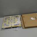 Weysat Wall Mount Home Mirror, 2 Pieces Silver Square Decorative Mirror for Bedroom, Living Room, Bathroom, 11.8 x 11.8 Inches(Gold, Mirrored)