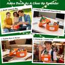 Easter Basket Funny Positive DIY Pumpkin Emotional Crochet Support Gifts Egg Buckets Gifts Tote Bags Egg Hunt Basket for Kids, Boys, Girls, Toddler, Babies, Infant