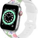 Cartoon Holiday Bands Compatible with Apple Watch Band 38MM 40MM 41MM 42MM 44MM 45MM 49MM, Silicone Strap Compatible with iWatch Bands Ultra Series SE 9 8 7 6 5 4 3 2 1 for Women Men