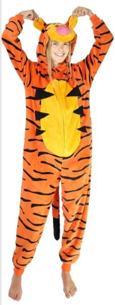 Funziez! Slim Fit Adult Onesie - Animal Halloween Costume - Plush Fruit One Piece Cosplay Suit for Women and Men, L
