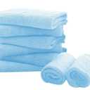 8 Pack Large Burp Cloths for Baby - 20" by 10" Ultra Absorbent Burping Cloth, Hand Washcloths, Newborn Towel - Milk Spit Up Rags - Burpy Cloths for Unisex, Boy, Girl - Burp Cloths Set(Aquamarine)