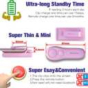 SK SYUKUYU RF Remote Control Page Turner for Kindle Reading Ipad Surface Comics, iPhone Android Tablets Reading Novels Taking Photos(Pink)