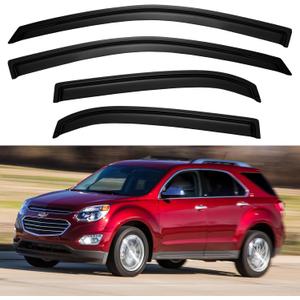 IG Window Visors Fit for 2010-2017 Chevrolet Equinox, Out-Channel Rain Guards Vent Wind Deflectors 4PC, Car Accessories for 10-17 Chevy Equinox