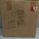 No Assembly Pull Out Spice Rack Countertop, Sliding Drawer for Tall Bottles, with Magnetic Panels with Paper Towel Holder and 4 Hooks