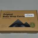 KeaBabies Baby Wrap Carrier - All in 1 Original Baby Carrier Newborn to Toddler Sling, Easy to Wear, Hands Free Bonding, Lightweight, Breathable Infant Wraps (Trendy Black) (One Size (Pack of 1))