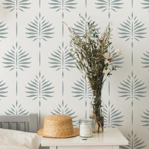 STENCILIT Fern Wall Stencil for Painting - Wall Stencils for Painting Large Pattern, Modern Large Wall Stencils