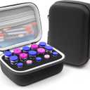 Krypthos 15 Slots Insulin Vial Protector Case, Insulin Vial Organizer Bag for Diabetics Standard 10ml U-100 Vials, Insulin Carrying Case Fridge Holder Storage Holder, No Ice Pack