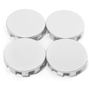 RTrhinotuning 4 PCS 66.6 mm Wheel Center Caps Compatible with 2004-2021 X Series 2006-2021 3 Series 2008-2020 5 Series 36136783536, OD: 2.62 in / 66.6 mm ID: 2.54 in / 64.5 mm Sliver Hub Caps (Silver)