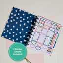 Happy Planner Disc-Bound Mid-Year 12-Month Academic Planner July 2024June 2025, Classic-Size Planner for School, Abstract Florals, 72 Pages, 12 Dividers, 2 Sticker Sheets, 7" x 9 3/4"