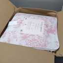 Laura Ashley - Twin Comforter Set, Reversible Cotton Bedding for Year Round Use, 2 Piece Coquette Bed Set with Matching Pillowcase (Delphine Mauve Pink)