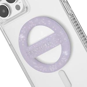Case-Mate Magnetic Phone Grip MagSafe Loop Grip - Detachable Holder for Hand - Soft Collapsible MagSafe Grips for Back of Phone for iPhone 17 Pro Max/16 Pro Max /15/14/13/12/Pixel 10 - Purple Sparkle