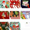 Junkin 80 Pack Christmas Postcards Merry Christmas Greeting Postcards Xmas Tree Snowman Santa Claus Cards for Holiday Xmas Wishes Party Favors, 4 x 6 Inch (Santa Claus)