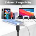 Charger Charging Cable for Xbox Series S/X,PS5/PS5 Pro Controller,Xbox Elite Series 2,Switch Pro USB Type C Charge Cord 6.6 Feet