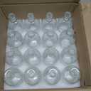 YOUEON 16 Pack Clear Glass Bud Vases, Small Bud Vases in Bulk, Glass Flower Vases for Centerpieces, Vintage Decorative Bottle Vases for Flowers, Home Decor, Wedding Reception, Office