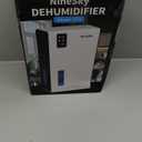 NineSky Dehumidifier for Home, 95 OZ Water Tank, (1000 sq.ft) Dehumidifiers for Bathroom Bedroom Basement with Auto Shut Off,7 Colors LED Light(White)