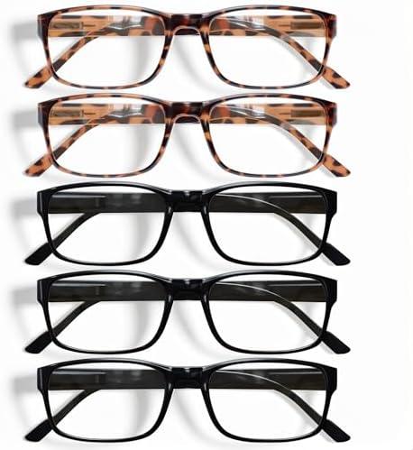 Gaoye Professional Reading Glasses for All Day - Computer Readers with Blue Light Protection - Value Pack, +2.75