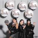 KatchOn, Large Metallic Silver Balloons - Pack of 6 | 4D Silver Round Foil Balloons for Birthday Decorations | Shiny Foil Balloon for Engagement, Bridal Shower, Graduation Decorations 2026, Ramadan