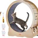 VEVOR Cat Exercise Wheel, Large Cat Treadmill Wheel for Indoor Cats, 35.8 inch Cat Running Wheel with Detachable Carpet and Cat Teaser for Running/Walking/Training, Suitable for Most Cats