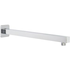 HarJue Shower Arm, Rain Shower Head Extension Extender, With Flange and Teflon Tape, Made of Thicken Stainless Steel for Bathroom Rainfall Shower (16 Inch, Chrome)