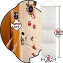 RUNROLE 8 Inch Narrow Fish Extender to Right Fit the Cabin Door - 1, 2, 3, 4, 5 Pocket, Blank White for Easy Customization, 2026 &2027 FE for Gift Exchanges and Pixie Dust