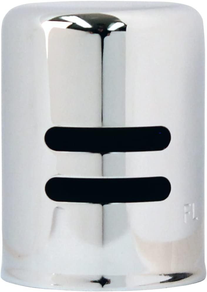 Westbrass D201-10-26 1-5/8" x 2-1/4" Solid Brass Air Gap Cap Only, Non-Skirted, Polished Chrome (10-Pack)