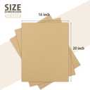 Golden State Art 50 Pack 16x20 Corrugated Cardboard Sheets 1/8" Thick | Brown Flat Layer Pads, For Packing, Mailing or Art Crafts, Cardboard Inserts