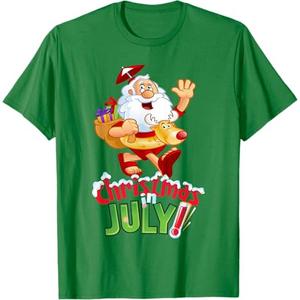 Funny Christmas in July Shirt Summer Reindeer Float Xmas T-Shirt XL Funny Christmas in July Shirt Summer Reindeer Float Xmas T-Shirt XL