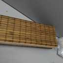 LazBlinds Cordless Bamboo Roman Shades, Privacy Blinds for Interior Windows, Room Darkening Roll Up Bamboo Blinds for Home & Patio, 22.5" W x 48" H, Highfield Teak