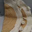 Fringed Braided Round Jute Rug (3' Round)