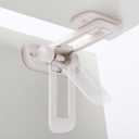 11 Pack Upgraded Drawer Locks Baby Proofing -Invisible Foldable Baby Proofing Cabinet locks, Compatible with Most Cabinets/Drawers and Overhanging Countertops, Easy Installation/No Need for Drilling