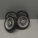 4 Pack Lawn Mower Wheels Kit 8 Inch Rear and Front Drive Wheels for Honda HRB216 HRB217 HRR216 HRS216 HRT216 HRZ216 HRB215 HRM215 Lawnmower Tires Replacement