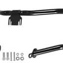 TIKGETUP Crown Engine Guard Crash Bar Flat Out Bar for Harley Touring 2009-2025 Street Glide Road King Electra Glide Ultra Limited Trike,Black Does not fit Road Glide Models