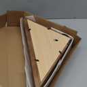 Flag Display Case for 3' x 5' Folded Flag Solid Wood Flag Display Box with HD Tempered Glass Wall Mount Thick Base Triangle Flag Holder for Veterans (Not for Burial Flag) Walnut