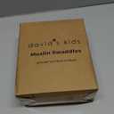 david's kids 4 Pack Baby Muslin Swaddle Blankets 47" x 47", 100% Cotton Swaddling Blankets Wrap for Boys Girls, Ultra Soft Breathable Receiving Blanket, New Born Essentials, Brown&Grey&Ginger&Beige