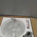 KoKo&Yukina 13.7" Black Globe Pendant Light Mid Century Pendant Light Clear Glass Pendant Lights Kitchen Island Adjustable Hanging Light Fixture for Dining Room Bedroom Kitchen Island