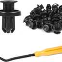 MIKKUPPA 20PCS Car Bumper Clips - Replacement for Honda Accord Civic CRV Fit Acura Bumpers & Fenders, Automotive Nylon Fastener Rivet Clips with Bonus Remover, Replace 91505-TM8-003