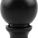 Lamp Finial MEETOOT 1.5" Oil Rubbed Ball Knob Lamp Shade Finial for Lamp Harp Holder, 1/4-27 Thread, Black