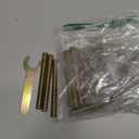 Semetall 10 Sets Bed Frame Hardware Connector Kit,M8x80mm Countertop Connector Bolts,Table Top Fasteners,Bed Assembly Fasteners Bolts Nuts Threads Half Moon Spacers (M880mm)