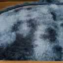 4x6 Area Rugs for Living Room, Tie-Dyed Ultra Soft Fluffy Washable Non-Slip Rug, Plush Shaggy Modern Indoor Carpet for Kids Girls and Boys Dorms Nursery Bedroom Office Home Decor, Peacock Blue