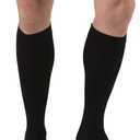 JOBST Relief Knee High Graduated Compression Socks, 30-40 mmHg - Comfortable Unisex Design - Closed Toe, Black, X-Large