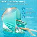 Jasonwell Pool Float with Canopy - Inflatable Pool Floaties Adult Floating Pool Chair Lounge Floats for Swimming Pool Water Chair Pool Lounger with Cup Holders Pool Toy Party Floaty for Adult