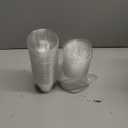 AOZITA 50 Sets, 9 oz Clear Plastic Cups with Dome Lids (No Hole) - Disposable Cups for Ice Cream,Cake,Fruit,Parfait, Dessert, Pudding and Jello Shot