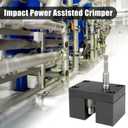 Impact Power Assisted Crimper, Stainless Steel Crimping Tool, Crimper Tool for HVAC Duct, Metal Pipe Fitting Splicing
