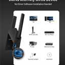 BrosTrend AX1500 WiFi 6 Universal WiFi to Ethernet Adapter with RJ45 Gigabit Port, Dual Band WiFi Bridge for PC, Printer, Smart TV, Blu-Ray Player, PlayStation, DVR, etc. Wireless to Wired Convert (black)