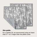 A Moment Throw Pillow Covers 20x12 Inch Set of 2, Soft Textured Decorative Tie-Dye Style Cushion Covers, Modern Boho Farmhouse Home Decor Pillow Cases for Couch, Bed, Living Room,Grey