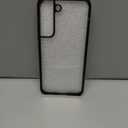 Compatible with Samsung Galaxy S22 5G Cover,(TPU Soft Edge+PC Backplane) 2 in 1 Translucent Phone Case Black