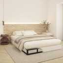 Box Spring Queen Size Bed Base 7 Inch High, 3000 LBS Heavy Duty Metal Mattress Foundation with Fabric Cover, Easy Assembly, Quiet Noise Free, Non Slip