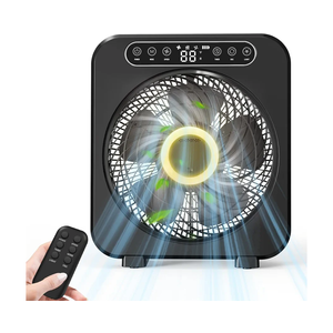 Table Fan, 9600mAh Rechargeable Box Fan, Quiet Running, Fast Cooling 10" Desk Table Fan with Remote, 6 Speeds, 3 Modes, Smart Temperature, Timer, Light, Washable - Bedroom Office Desktop Household Table Fan, 9600mAh Rechargeable Box Fan, Quiet Running, Fast Cooling 10" Desk Table Fan with Remote, 6 Speeds, 3 Modes, Smart Temperature, Timer, Light, Washable - Bedroom Office Desktop Household